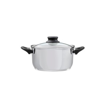 Garnek ze stali nierdzewnej z pokrywką Lima 16 cm