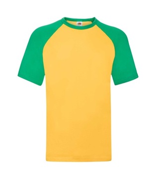 Koszulka Fruit of the Loom Valueweight Baseball z krótkim rękawem | 61026