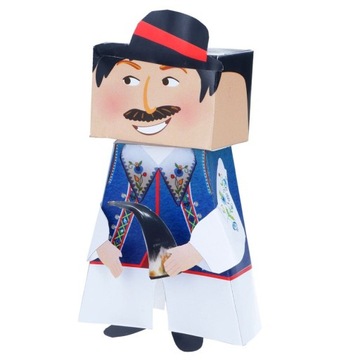 Wycinanka Kaszuba, A4 papierowa, folk Kaszub