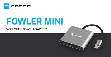 NATEC Fowler Mini Adpater USB-C Hub DeX Многопортовая док-станция HDMI 4K