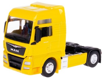 МОДЕЛЬ ТРАКТОРА MAN TGX XXL 1:64 TIR МЕТАЛЛИЧЕСКИЙ WELLY ЖЕЛТЫЙ
