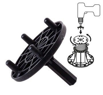 BIT DO REGULACJI WYSOKOŚCI WSPORNIKÓW TARASOWYCH DO WKRĘTARKI