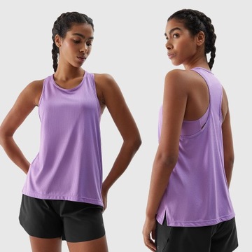 4F ЖЕНСКИЙ ТРЕНИРОВОЧНЫЙ ТОП, СПОРТИВНАЯ ФУТБОЛКА ДЛЯ БЕГА SS24