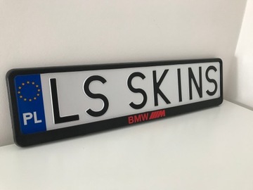 Рамка номерного знака BMW M power /2 шт.