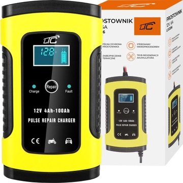 АВТОМОБИЛЬНЫЙ ВЫПРЯМИТЕЛЬ ДЛЯ АККУМУЛЯТОРОВ 12В, АВТОМАТИЧЕСКИЙ