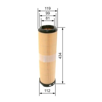 BOSCH FILTR VZDUCHU DO MERCEDES W211 S211 W220