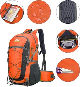 PLECAK TORBA TURYSTYCZNY TREKKINGOWY PODRÓŻNICZY LEKKI 50L 55x21x33 cm