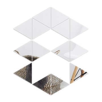 Lustrzane trójkąty 5 cm geometryczne z akrylu HIT