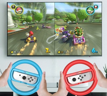2 рулевых колеса + держатель 2 в 1 для переключателя Nintendo/переключателя OLED Mario Kart