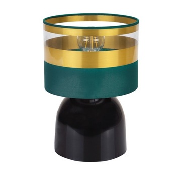 LAMPA STOŁOWA NOCNA ABAŻUR ZŁOTA WYBÓR LED