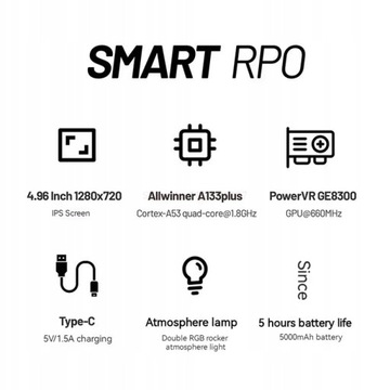TRIMUI Smart Pro с открытым исходным кодом, 4,96-дюймовый экран