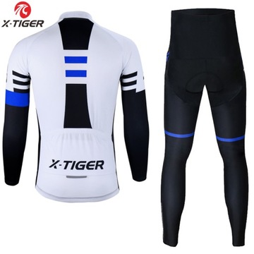 ВЕЛОСИПЕДНЫЕ БРЮКИ, УТЕПЛЕННАЯ ТОЛСТОВКА, МУЖСКОЙ КОМПЛЕКТ С ГЕЛЕВОЙ ВСТАВКОЙ X-TIGER XL