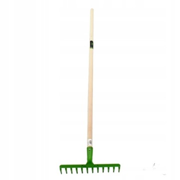 Grabie metalowe 12 zębów z trzonkiem 130cm