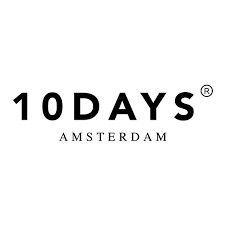 10DAYS AMSTERDAM czarne bawełniane lampasy 34 XS