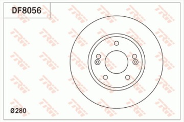 ПЕРЕДНИЕ ДИСКИ+КОЛОДКИ TRW KIA CEED II 280MM