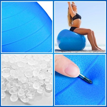 ГИМНАСТИЧЕСКИЙ МЯЧ ДЛЯ РЕАБИЛИТАЦИОННЫХ УПРАЖНЕНИЙ 75см ФИТНЕС-НАСОС ДЛЯ УКРЕПЛЕНИЯ