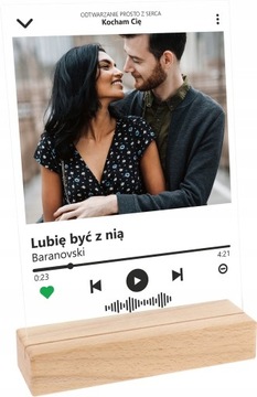 Prezent ramka Twoje zdjęcie piosenka tekst Spotify