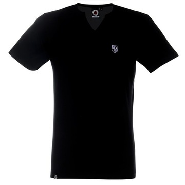 Koszulka V-neck HERB czarna M