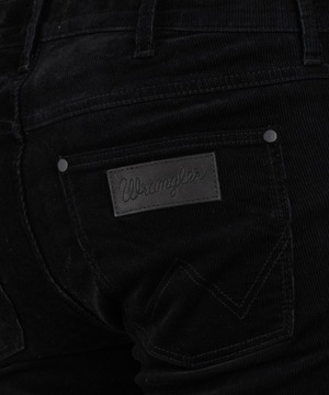 WRANGLER Spodnie sztruksy JEANS GREENSBORO 803 czarny W36 L34