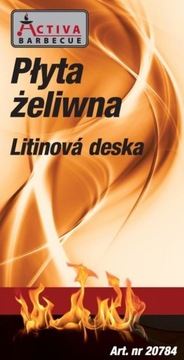 ACTIVA PŁYTA ŻELWINA DO GRILLA GAZOWEGO 32x39,5cm