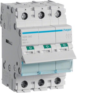 HAGER Rozłącznik izolacyjny mod FR 3P 100A SBN390
