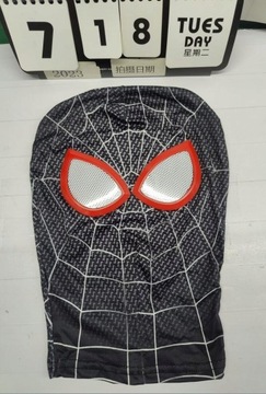 MASKA SPIDER-MAN PAJĄK MATERIAŁOWA KOSTIUM COSPLAY Najlepsza Jakość