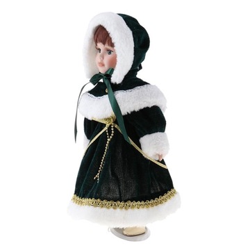 12-calowa porcelanowa lalka ze stojakiem figurki ludzi