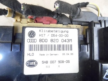 AUDI A4 B5 PANEL KLIMATIZACE 8D0820043M