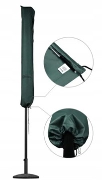 POKROWIEC NA PARASOL OGRODOWY WODOODPORNY OCHRONNY SCIAGACZ 175 CM