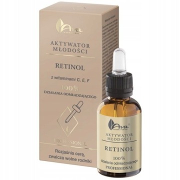 Ava Aktywator Młodości Retinol Witaminy C E F Rozjaśnia Cerę 30ml