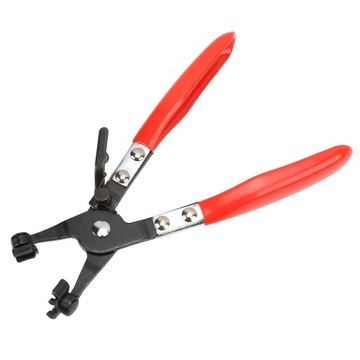 Szczypce do opasek na węże, 8,6 cala/21,8 cm, obrotowe, 3-szczękowe uchwyty z PCV, nierdzewne, ciężkie