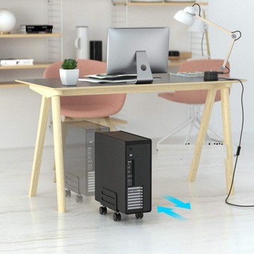 WÓZEK PODSTAWKA POD KOMPUTER PC REGULOWANY KÓŁKA