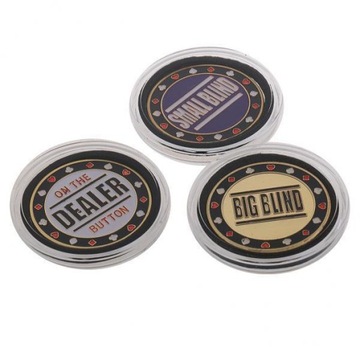 2x 1 dealer 1 mały 1 duży żeton