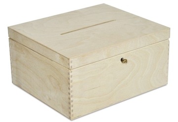 Коробка для свадебных конвертов с ключом 29x25x15 см.