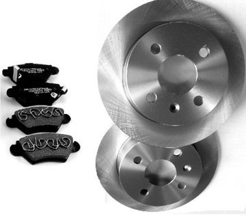 TARCZE + KLOCKI HAMULCOWE OPEL ASTRA G 4 ŚRUBY 240mm. TYŁ SYSTEM BOSCH !!
