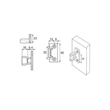Мебельный соединитель, соединитель KEKU для смеси, ЧЕРНЫЙ, 1 КОМПЛЕКТ