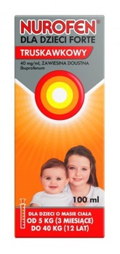 Nurofen dla dzieci Forte 100ml gorączka ból