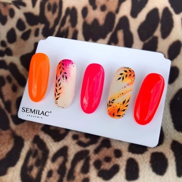 Лак гибридный Semilac 568 Neon Ruby 7мл