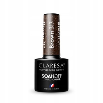 Claresa Hybrid Varnish 317 коричнево-коричневый гибрид