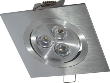 LAMPA LED SUFITOWA DOWNLIGHT ALUMINIOWA 3x1W