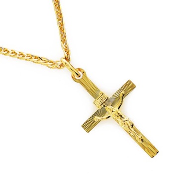 Złoty krzyżyk z wizerunkiem Jezusa Próby 585 gr. 0,79