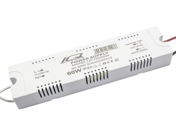 Zasilacz 12V 60W 5A MEBLOWY TAŚMY ŻARÓWKI LED