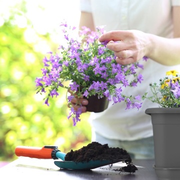 ПОДСТАВКА POWER, ГОРШОК 60см, АНТРАЦИТОВЫЙ