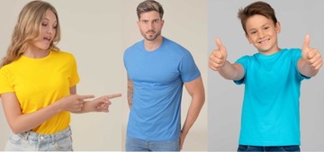 T-SHIRT koszulka męska krótki rękaw PREMIUM Certyfikat bawełniana biała XL