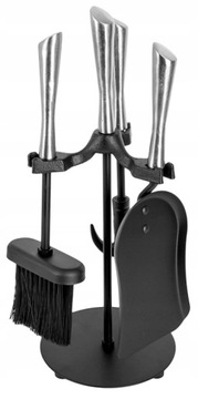 КАМИННЫЙ НАБОР АКСЕССУАРЫ КАМИННАЯ ПОСУДА 4шт НА ПОДСТАВКЕ