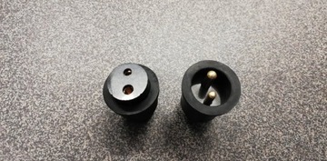 РАЗЪЕМ 2-КОНТАКТНЫЙ ЛАТУНЬ РЕЗИНА ЯХТА ЛОДЗЬ