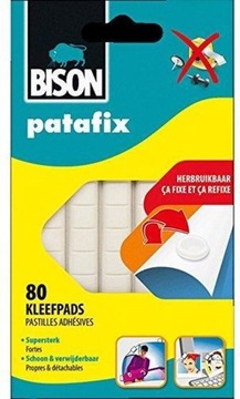 Bison Masa mocująca klejąca patafix 80 sztuk
