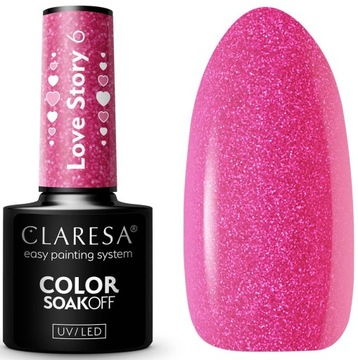CLARESA LAKIER HYBRYDOWY UV/LED LOVE STORY 6