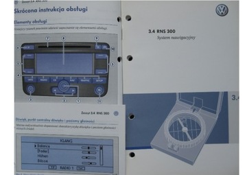 VW RNS 300 instrukcja nawigacji Golf Leon Passat