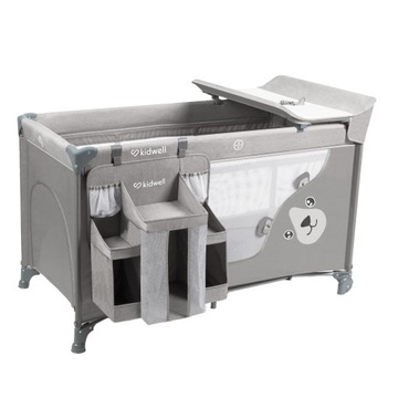 Дорожная кроватка 3в1 + аксессуары BLISSY серый